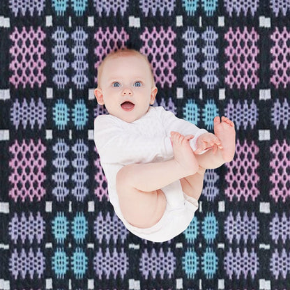 Traditional Woven Welsh Blanket Throw Blanket