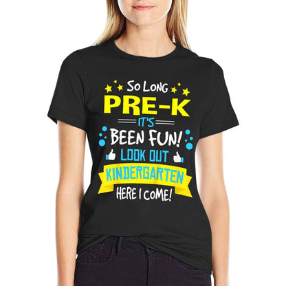 So Long Pre-K Kindergarten Here I Come Graduation Gifts T-Shirt