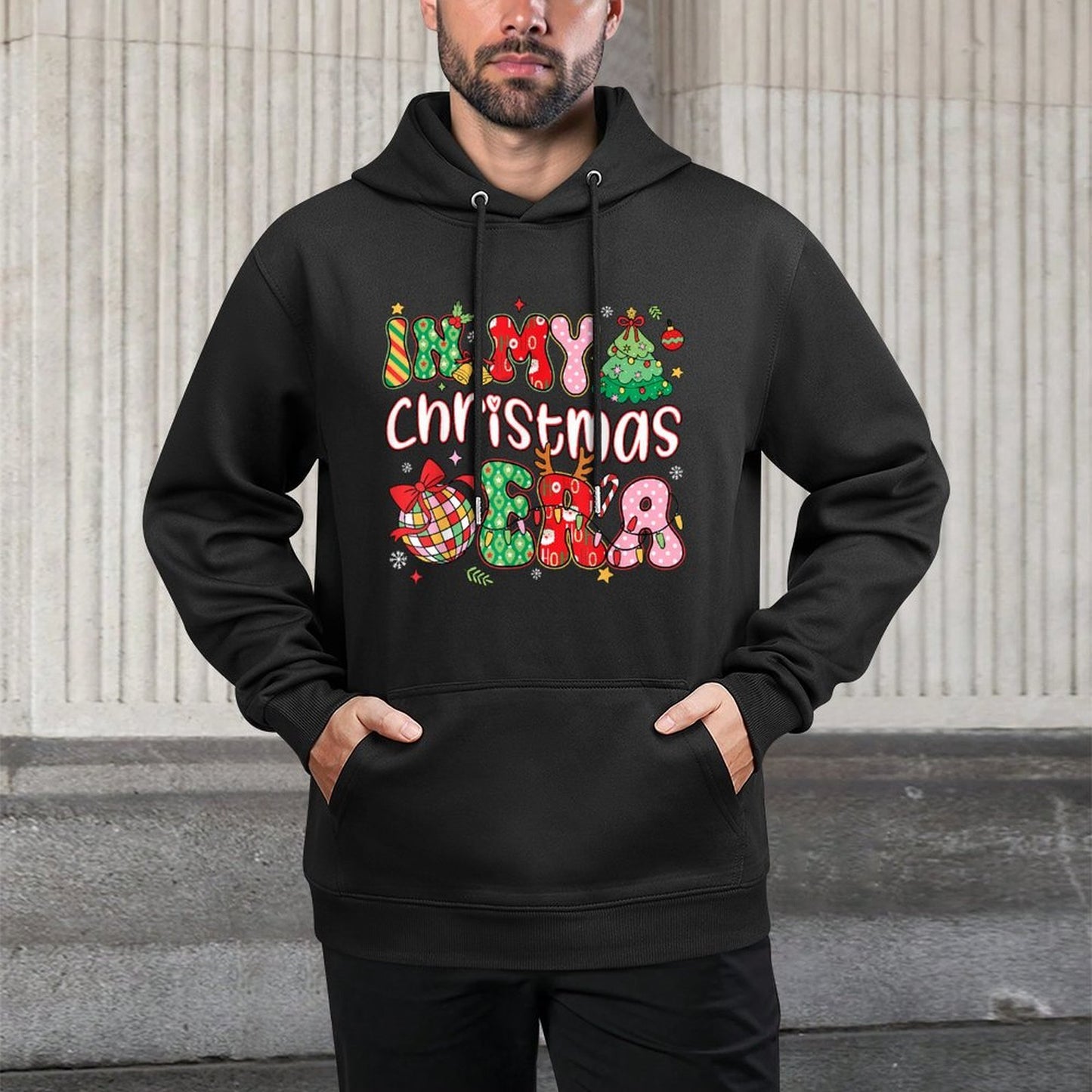 Preppy Christmas in My Christmas Era Family Holiday Xmas Casual Wear Hoodie