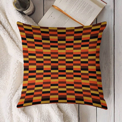 London Underground Train Seat Cover Linen Throw Pillow Cover