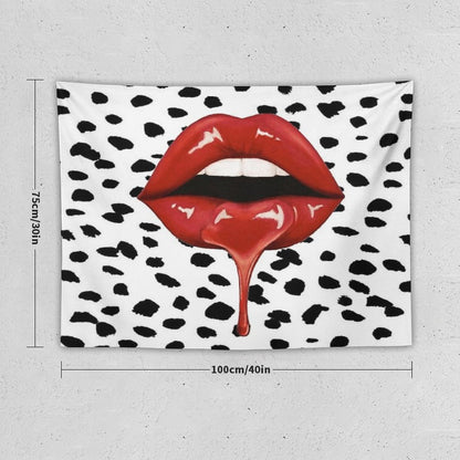 Drippy Lips Tapestry