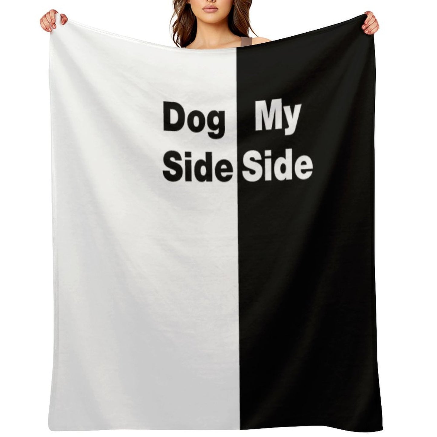 Dog Side My Side Throw Blanket