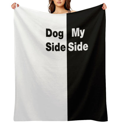 Dog Side My Side Throw Blanket