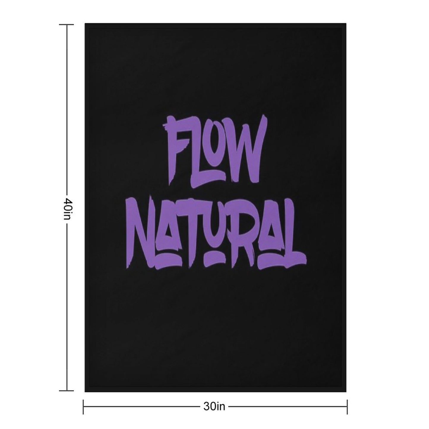 Flow Natural - Chill Urban Street Style Quote Throw Blanket