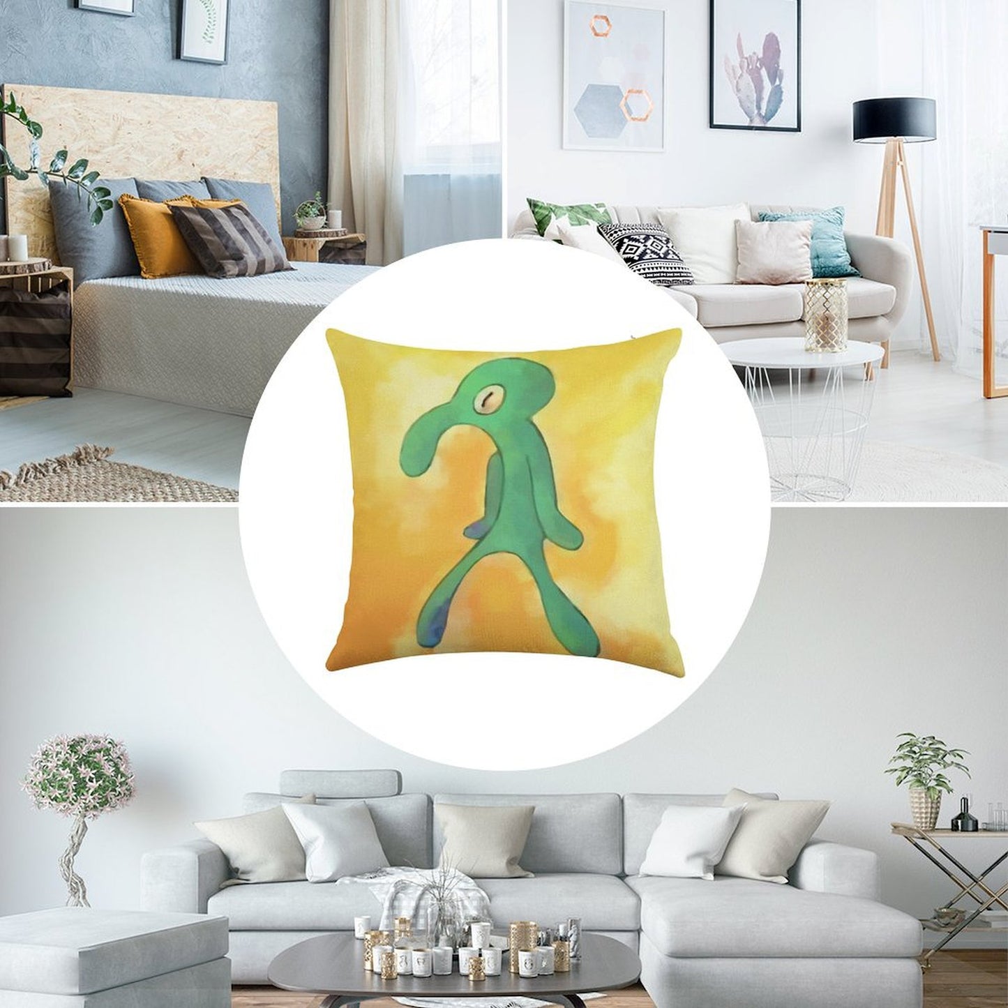 High Res Bold And Brash Repaint Linen Throw Pillow Cover