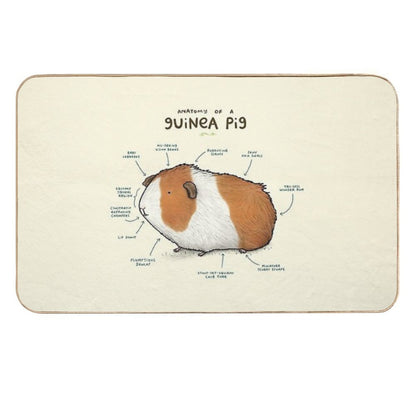 Anatomy of A Guinea Pig  High-Traffic Bath Mat