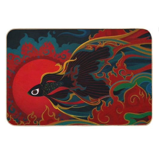 Fire Fish Bath Mat