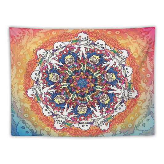 Kids See Ghosts Mandala Tapestry