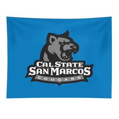 San Marcos Black Cougar Tapestry