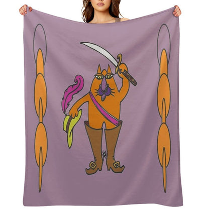 Puss in Boots Throw Blanket