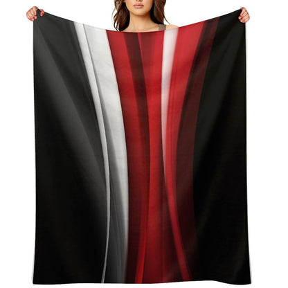 Red And White Throw Blanket