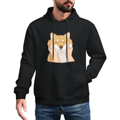 Cute Shiba Inu Chubby Cheeks T-shirt Relaxed Fit Hoodie
