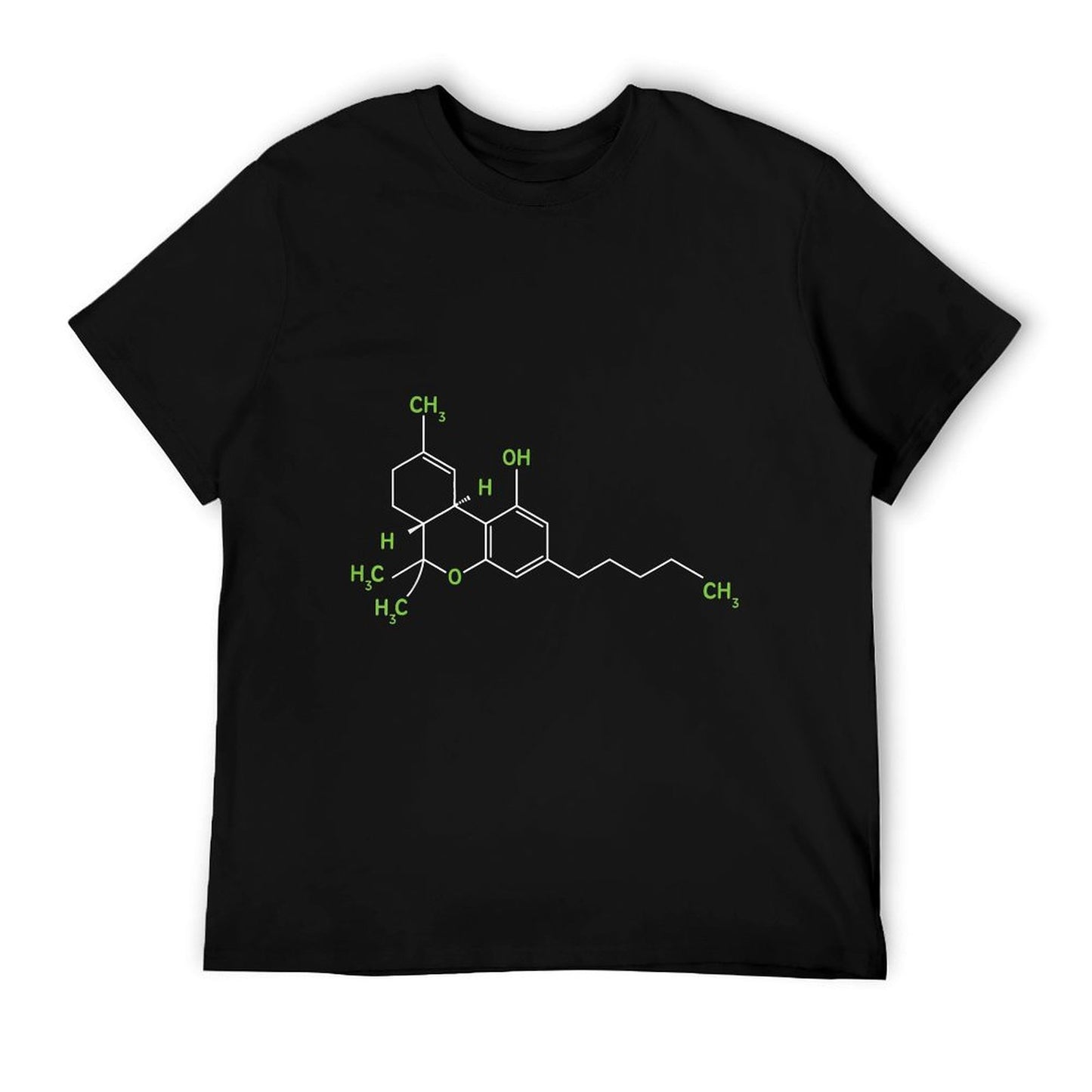 Cannabis Weed Pot Molecule THC Marijuana Stoner Gift T-Shirt