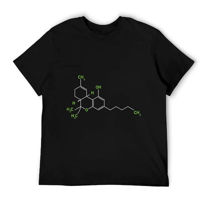 Cannabis Weed Pot Molecule THC Marijuana Stoner Gift T-Shirt