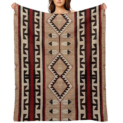 The Eternal  Navajo Pattern Throw Blanket