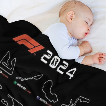 F1 Circuits Throw Blanket