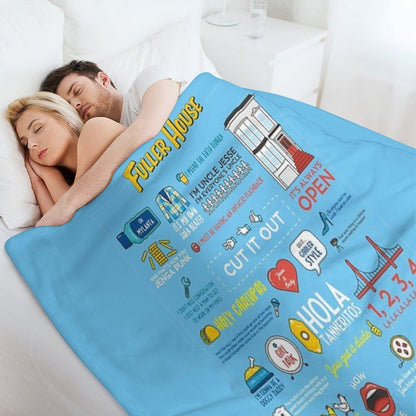 Fuller House Quotes Throw Blanket