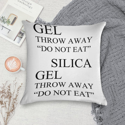 Silica Gel Package Soft Easy Maintenance Throw Pillow
