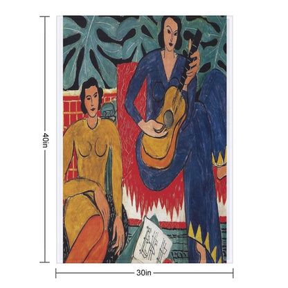 Henri Matisse - Music - Exhibition Poster Throw Blanket