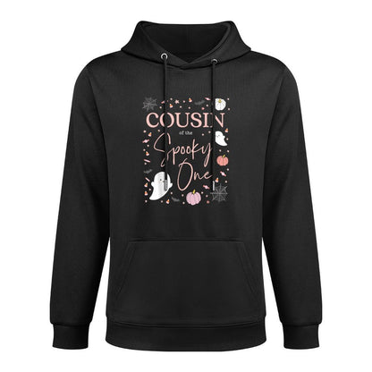 Cousin of The Spooky One Girl First Birthday Pink Halloween Customizable Surface Hoodie