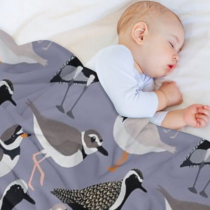 Plethora of Plovers Throw Blanket