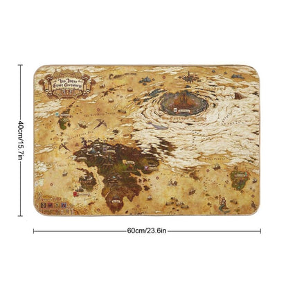FFXIV New Updated World Map Hydaelyn Eorzea Bath Mat