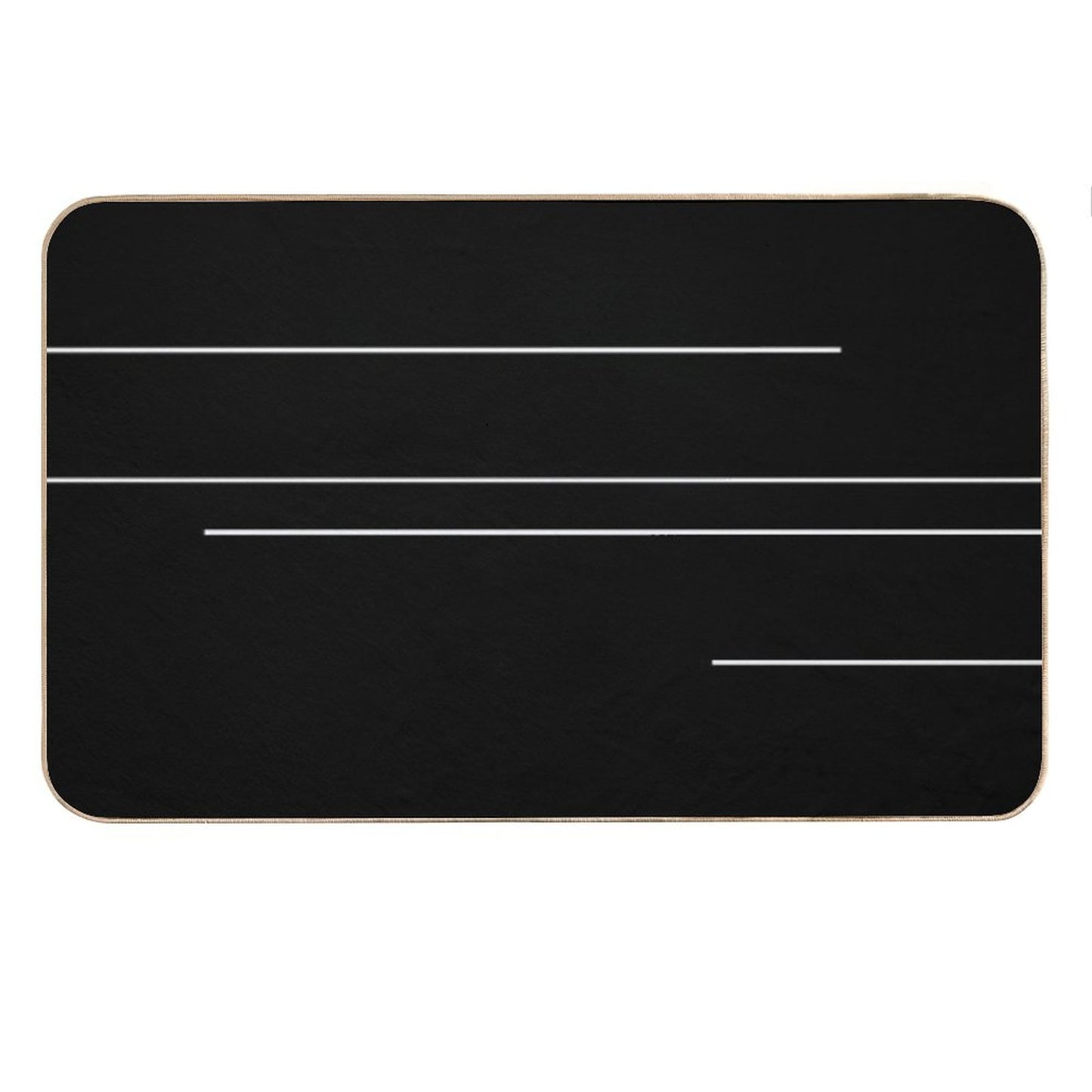 Hush Hush A Black And White Design Bath Mat