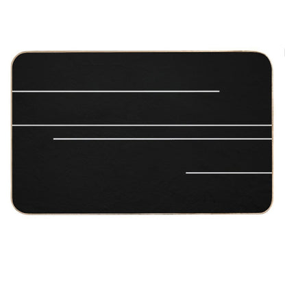 Hush Hush A Black And White Design Bath Mat