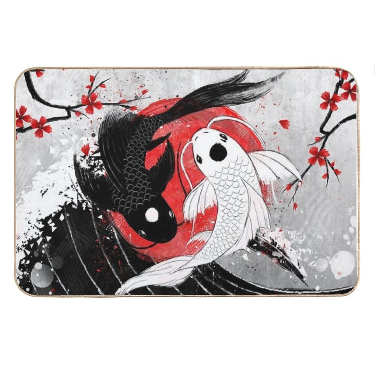 Koi Fish - Yin Yang Bath Mat