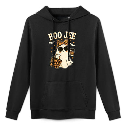 Boo JEE Ghost Halloween Women Girls Boojee Halloween Moisture-Wicking Hoodie