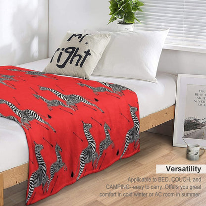 The Tenenbaums Zebra! Throw Blanket