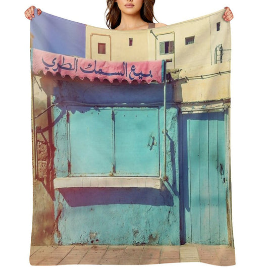 Sunday in Morocco Throw Blanket