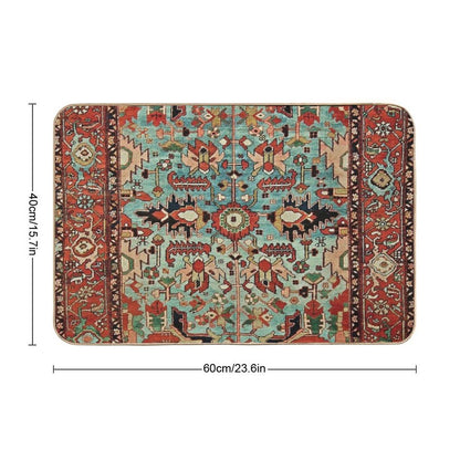 Antique Heriz Persian Carpet Print Bath Mat