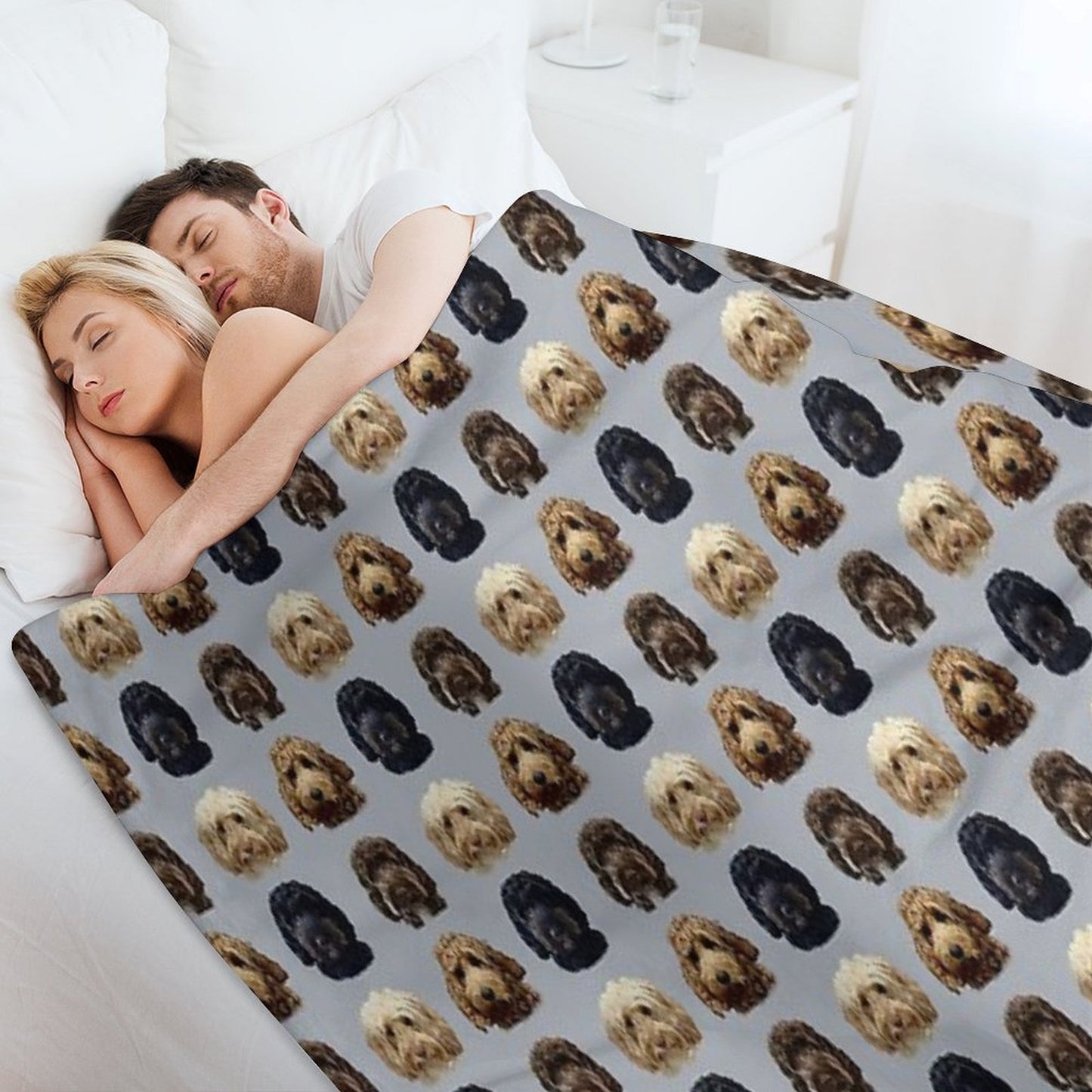 Cockapoo Dog Collection Throw Blanket