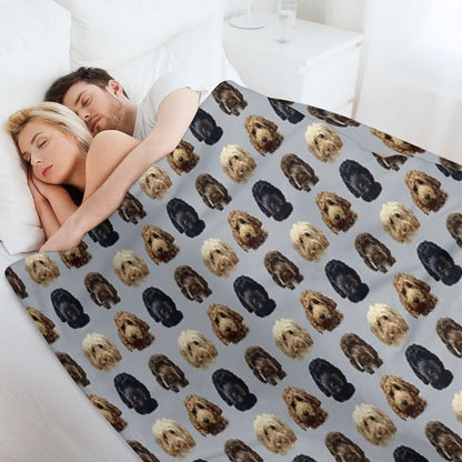 Cockapoo Dog Collection Throw Blanket