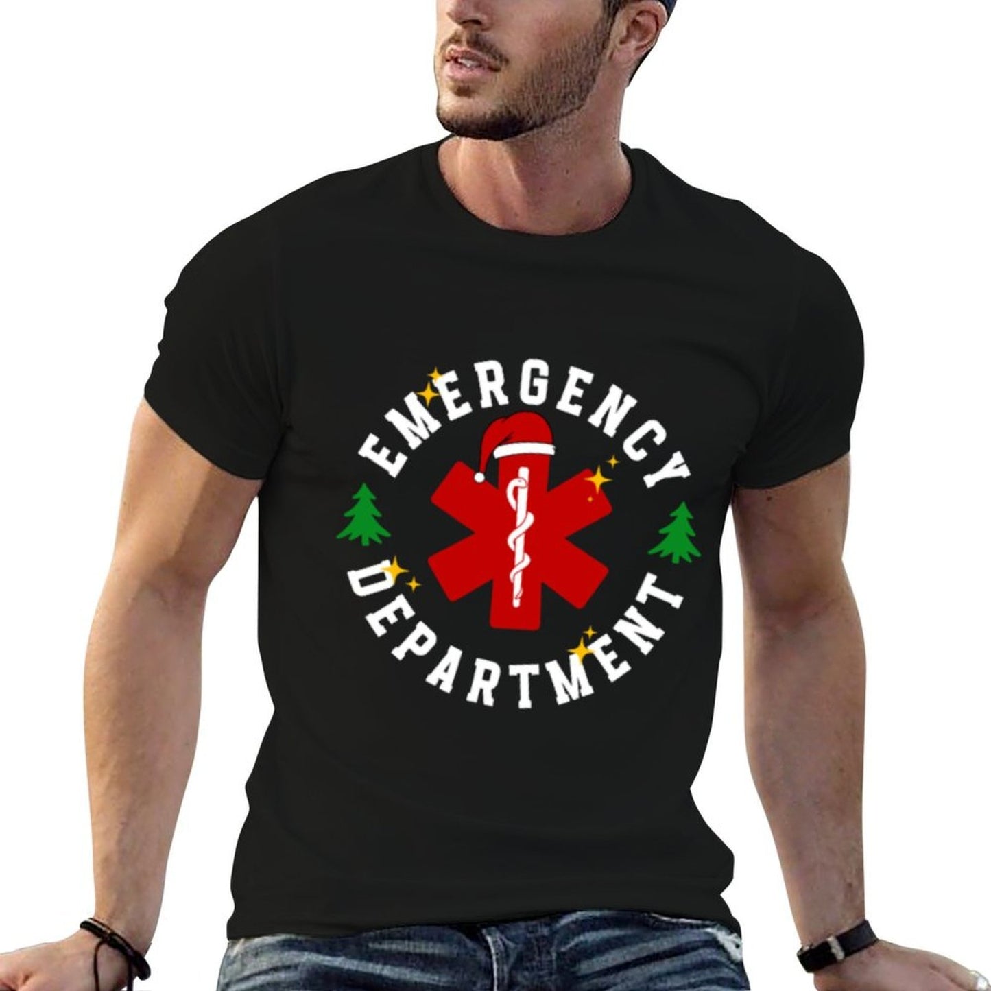 Emergency Department Nurse Christmas Front And Back  Vintage-inspired T-Shirt