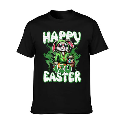 Happy 420 Easter Funny Smoking Easter Bunny Men Women T-Shirt