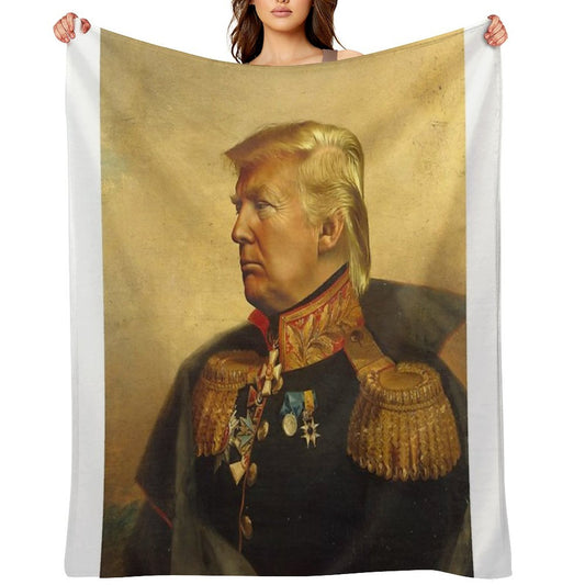 Donald Trump - Replaceface Throw Blanket