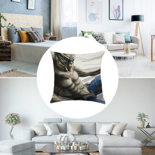 The Best Space Boyfriend -- Garrus Linen Throw Pillow Cover
