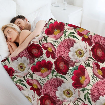 Flower Garden Throw Blanket