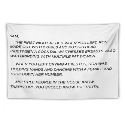 Sammi Sweetheart Letter Tapestry