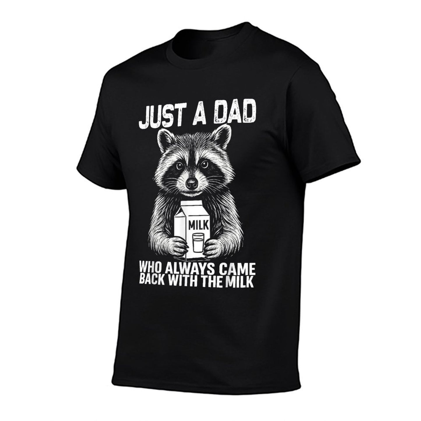 Just A Dad Who Always Came Back Fathers Day Funny Mens  Polyester Blend T-Shirt