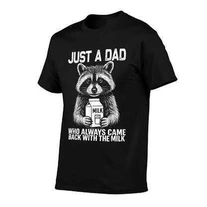 Just A Dad Who Always Came Back Fathers Day Funny Mens  Polyester Blend T-Shirt