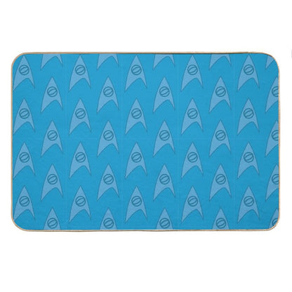 Science Blue Bath Mat