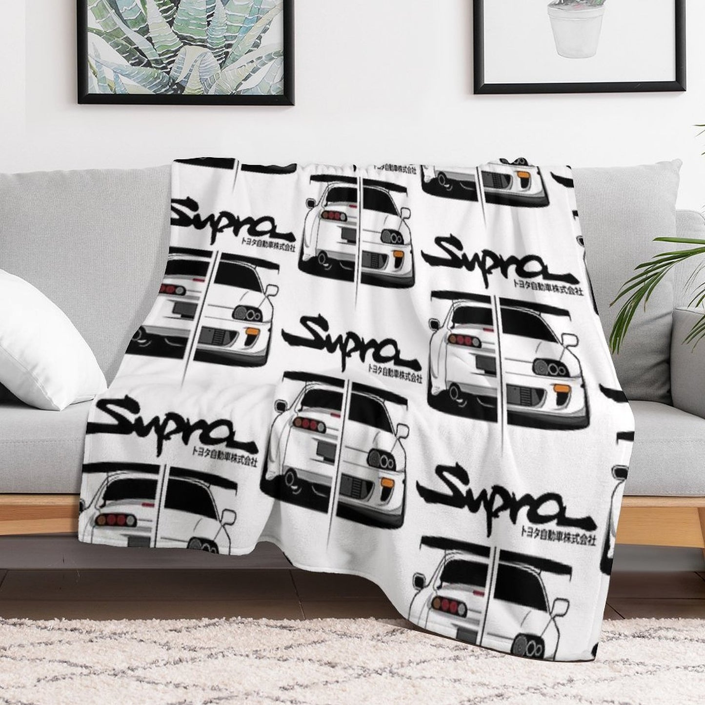 Toyota Supra MK IV - CarCorner Throw Blanket