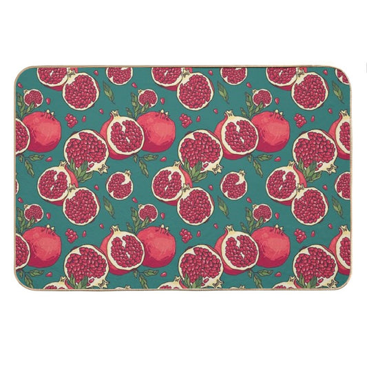 Juicy Pomegranate Fruits Bath Mat