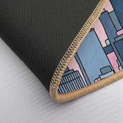 City Sunset by Elebea  Long-Lasting Bath Mat