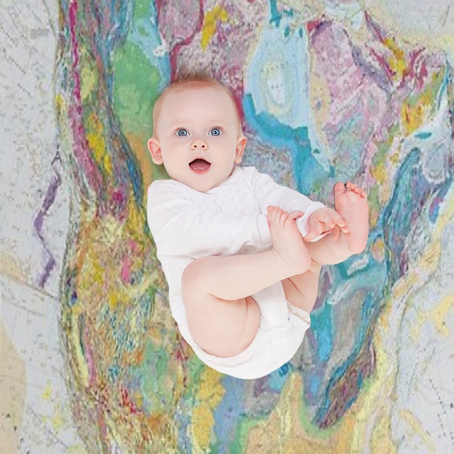 USGS Geologic Map of North America Throw Blanket