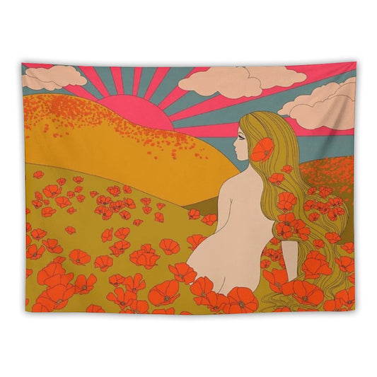 California Poppies Tapestry