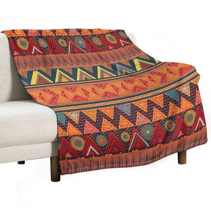 Tribal Ethnic (earth Colors) Throw Blanket